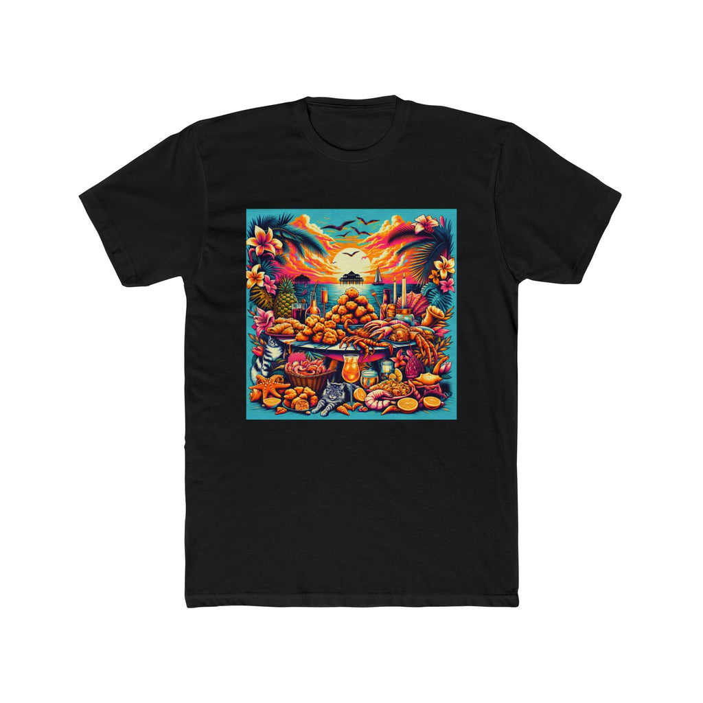 Island Feast Under Sunset Skies